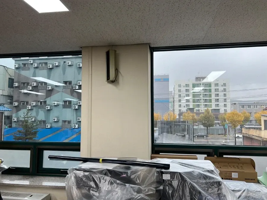 용인 사무실 패턴 단열필름 시공 완료